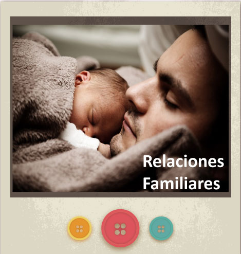 Banner un bebé con un hombre como representación de las Relaciones familiares enlazada a Servicios del Centro Psicológico María Jiménez